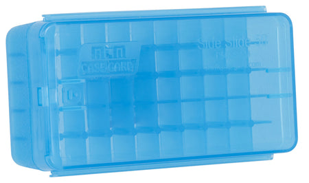 MTM Case-Gard Multi-Caliber Side-Slide Handgun Ammo Box Clear Blue Poly 50rd