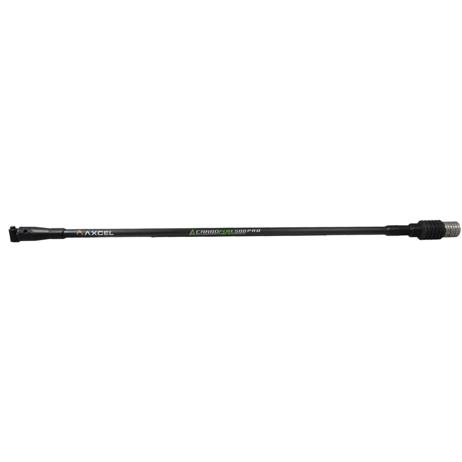 Axcel Black CarboFlax 500 Archery Stabilizer Rod 24 in.