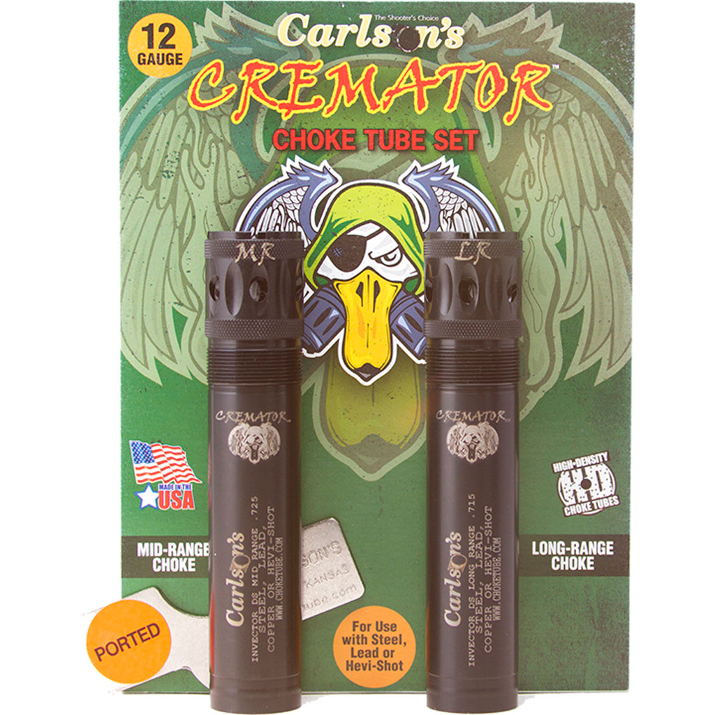 Carlsons Browning Invector DS Cremator Ported Choke Tube 12 ga. MR LR 2 pk.