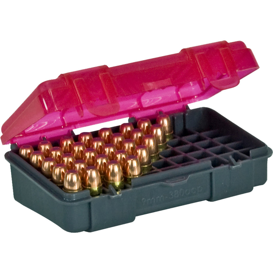 Plano Hard Plastic 9mm Cartridge Box 50 Round Capacity