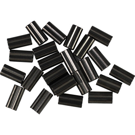 Cupped 24 pk. Soft Black Anodized Decoy Cord Crimps