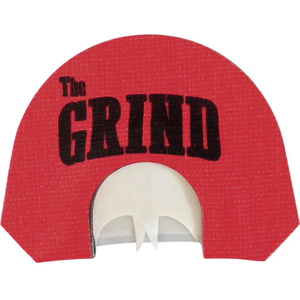 The Grind Red Poison Turkey Call Triple Reed Snake Tongue Cut Design