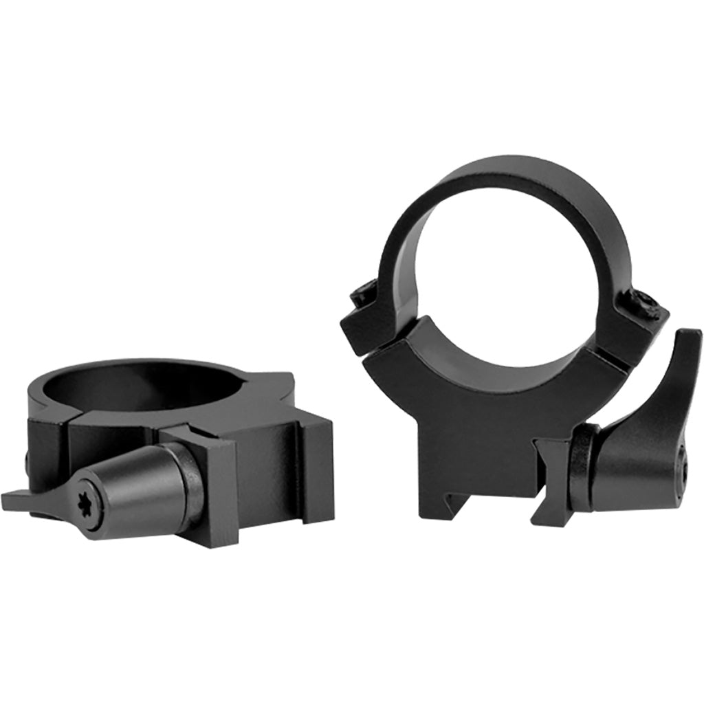 Warne Maxima Quick Detach Rimfire Scope Rings 1" High Matte Black Dovetail