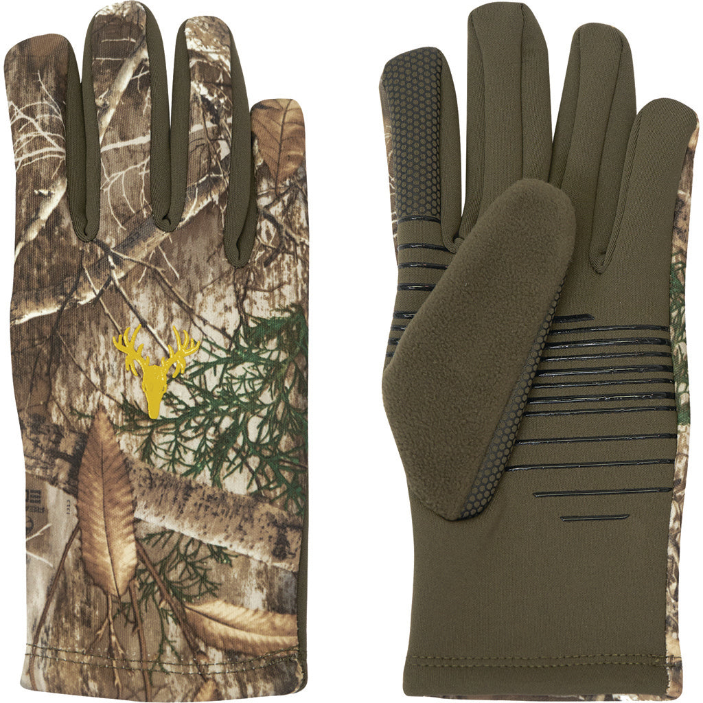 Hot Shot Hawktail Youth Gloves Realtree Edge with Silicone Palm Grip