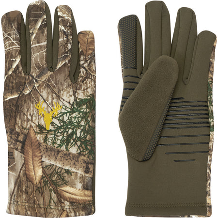 Hot Shot Hawktail Youth Gloves Realtree Edge with Silicone Palm Grip