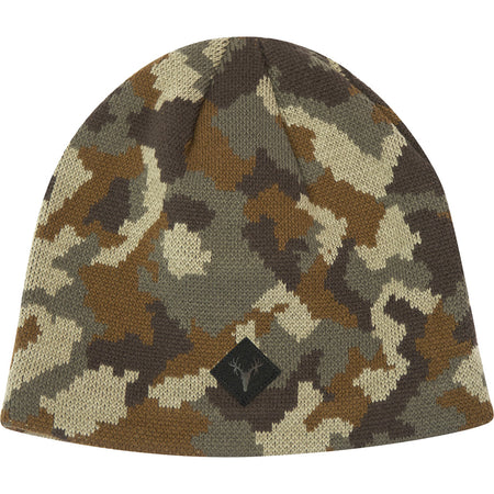 Hot Shot Fleece-Lined Knit Hunting Beanie Woodland Camo