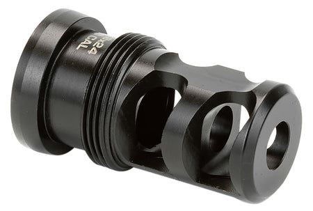 Griffin Armament TMPB30C5824 Paladin Taper Mount 2-Port Brake 30 Cal 5/8"-24 tpi 1.88" OAL Black Melonite