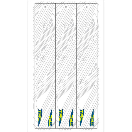 TAC Vanes Arrow Wrap White Size B 4.625 Inch 13 pk.