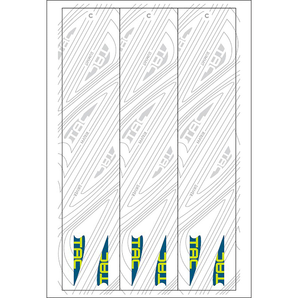 TAC Vanes Arrow Wrap White Size C 4.675 Inch 13 pk.