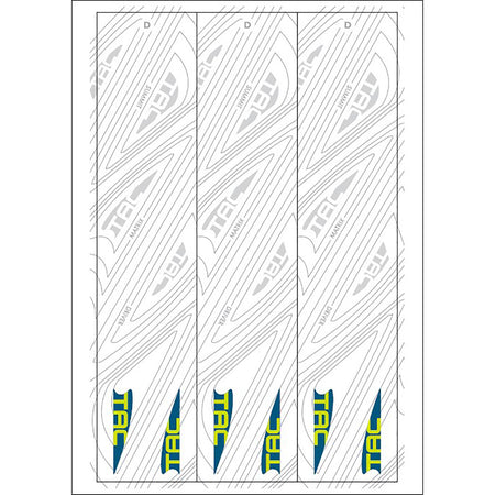 TAC Vanes Arrow Wrap White Size D 4.675 Inch 13 pk.