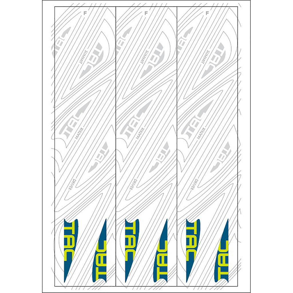 TAC Vanes Arrow Wrap White Size F 5.5 Inch 13 pk.