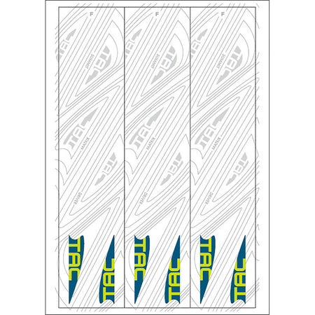 TAC Vanes Arrow Wrap White Size F 5.5 Inch 13 pk.