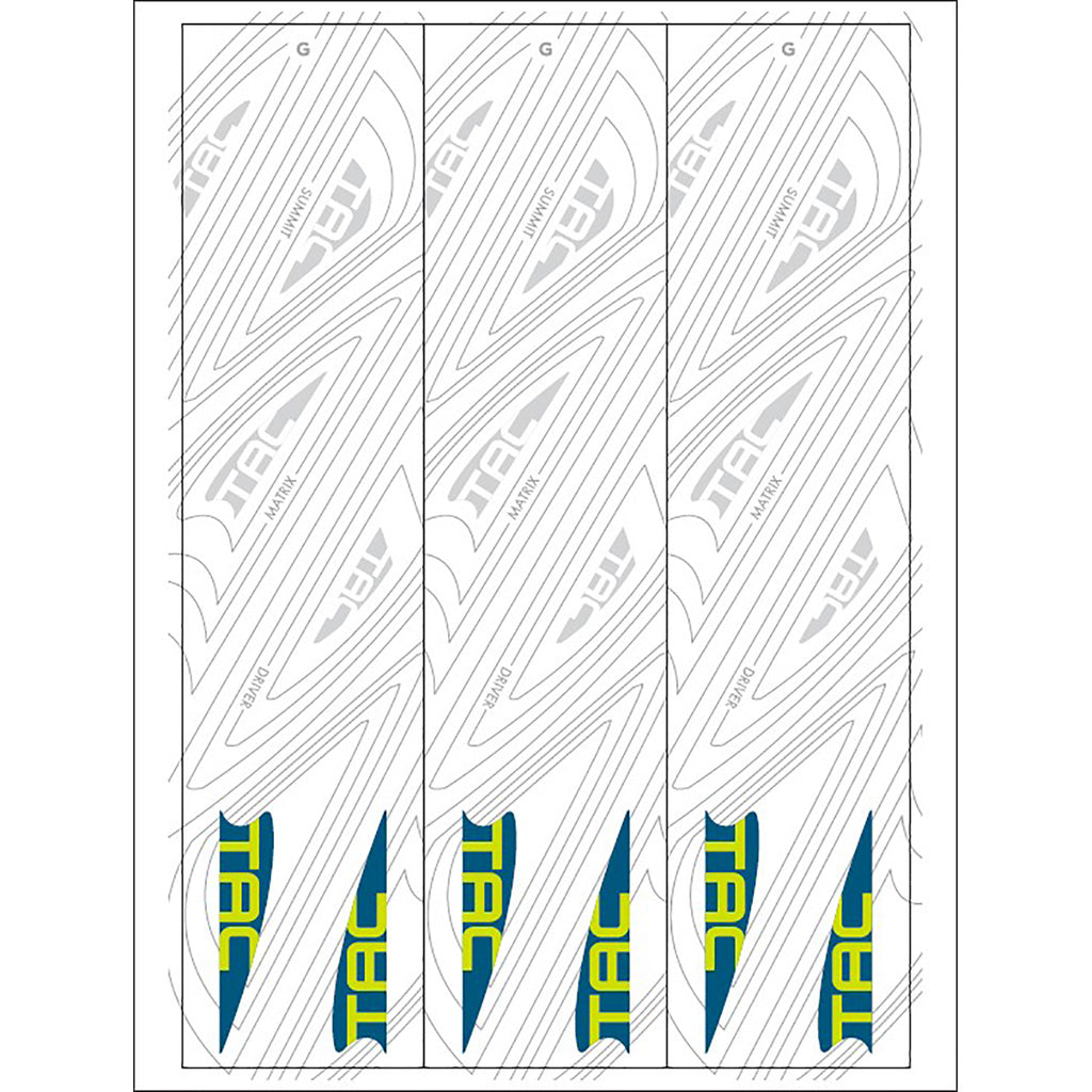 TAC Vanes Arrow Wrap White Size G 5.5 Inch 13 pk.