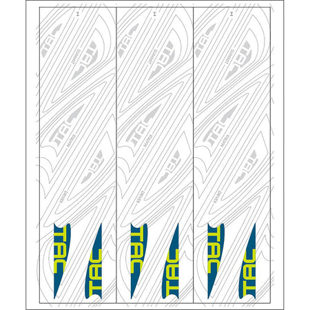 TAC Vanes Arrow Wrap White Size I 5.5 Inch 13 pk.