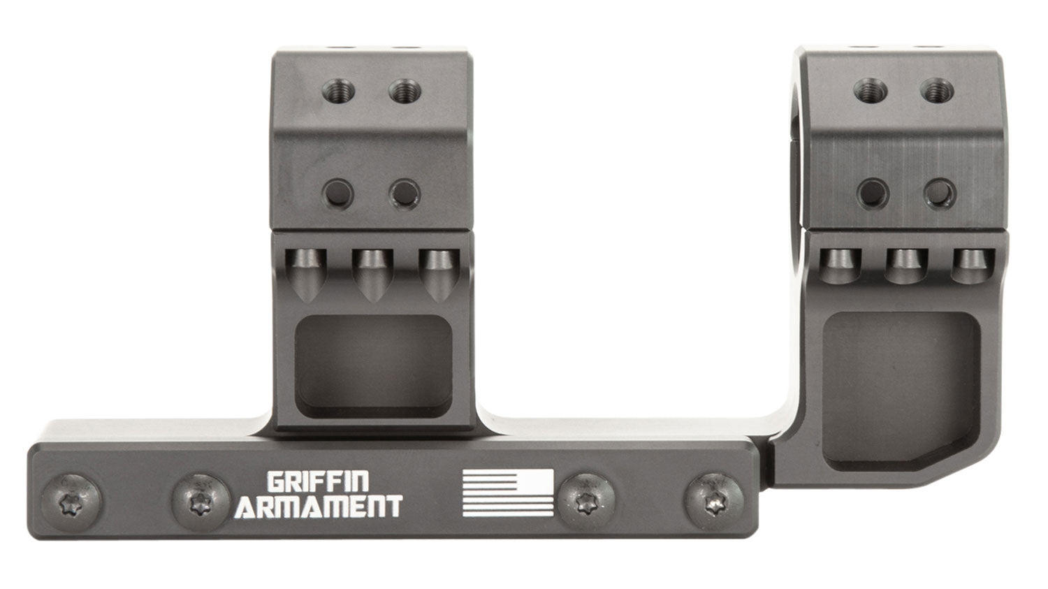 Griffin Armament SPRM SMC193H30MM 30mm Scope Mount Ring Combo Black Anodized