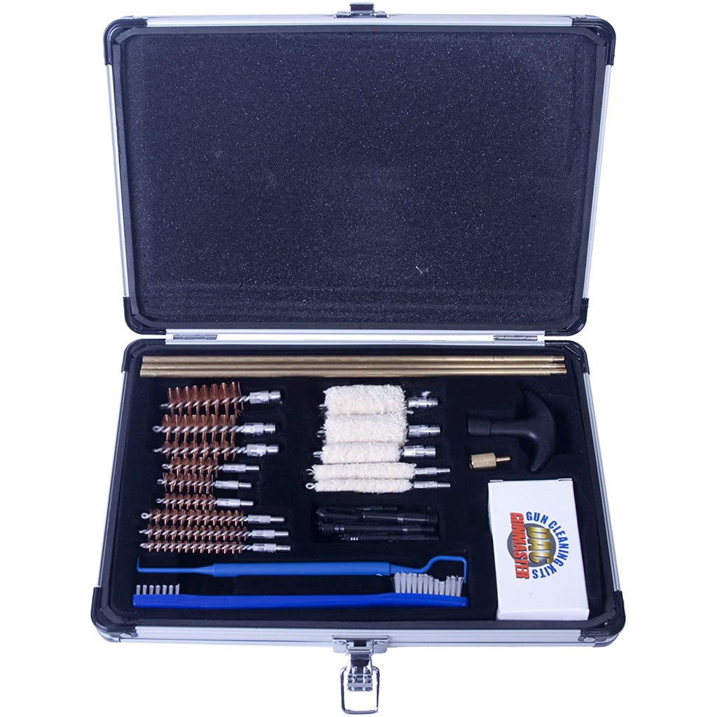 Gunmaster Universal Select 30 pc. Cleaning Kit, .22 Cal+, Wooden Case