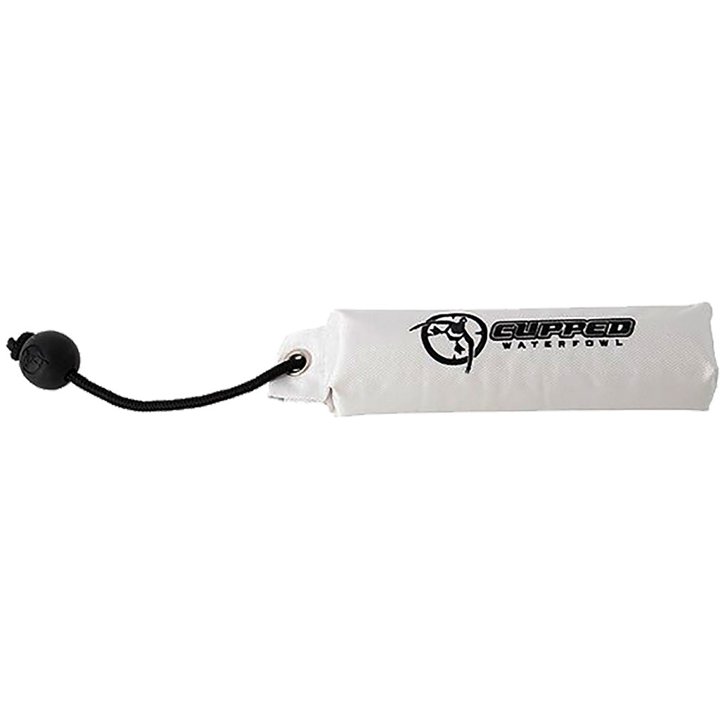 Cupped Canvas Dog Scent Training Dummy, White/Black