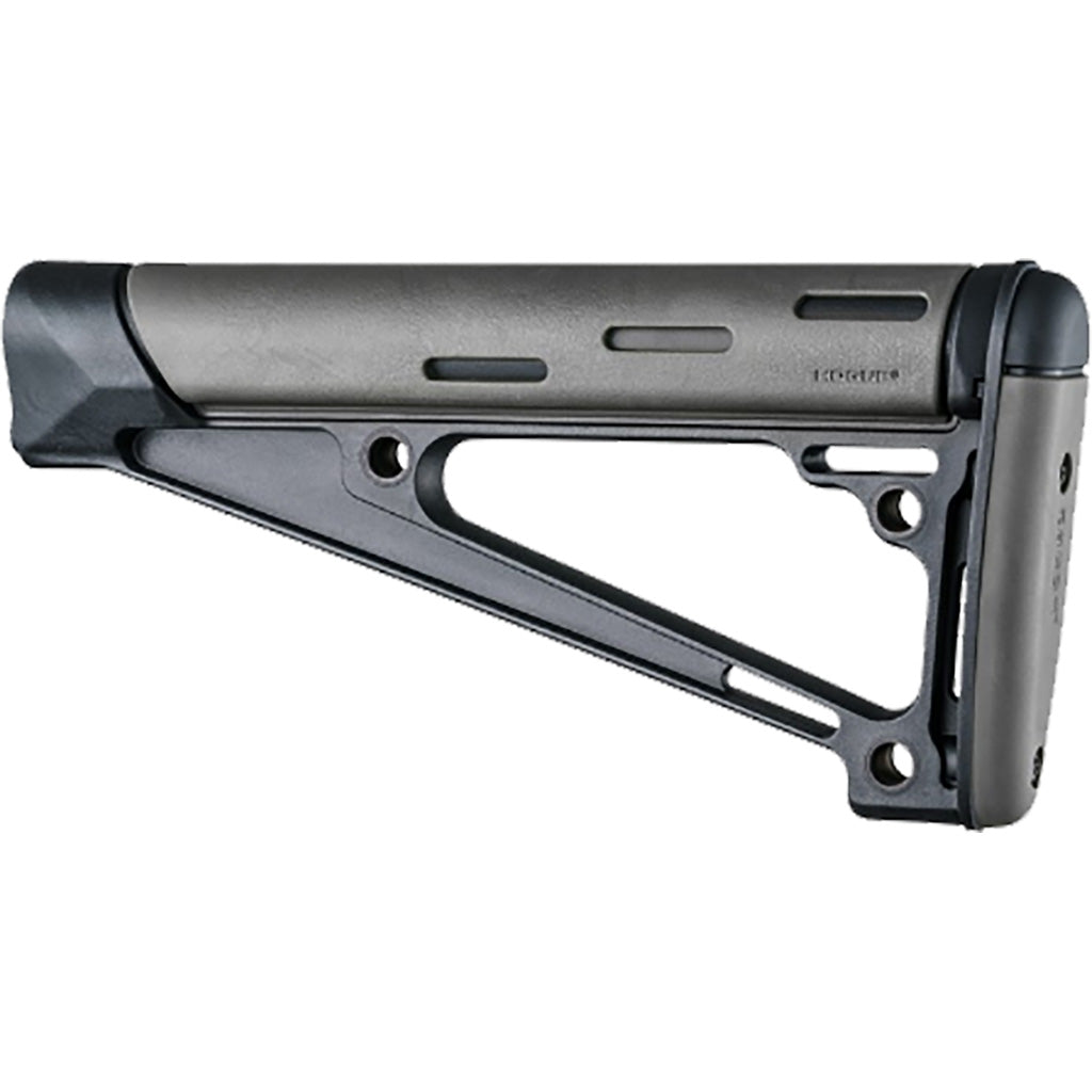 Hogue Grey OverMolded Fixed AR-15 Buttstock for Standard A2 Buffer Tube