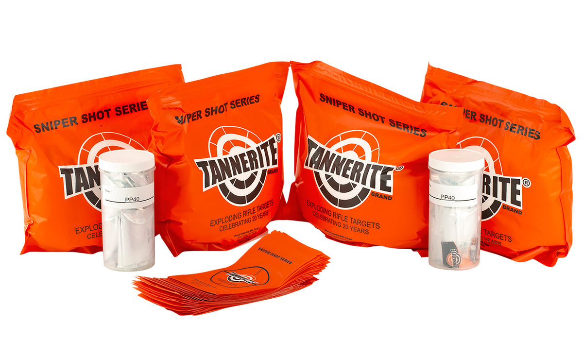 Tannerite PP40 40-Count Sniper Shot Exploding Targets 0.50 lb Each for Centerfire Rifle Use