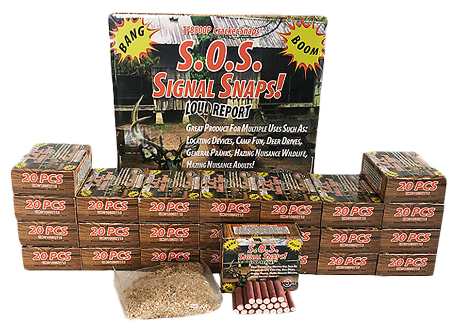 Tannerite SOS Signal Snaps Novelty Impact Firecracker Outdoor Signal Device 480 Snaps