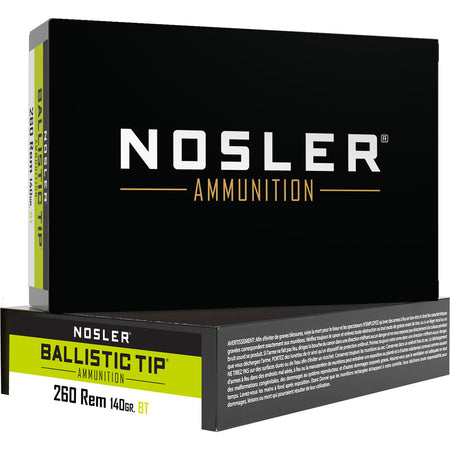 Nosler Ballistic Tip SP 140 Grain .260 Remington