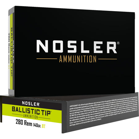 Nosler Ballistic Tip Hunting  Spitzer Ballistic Tip 140 Grain .280 Remington 3000 fps