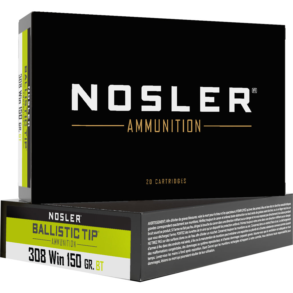 Nosler Ballistic Tip Spitzer Ballistic Tip Varmint 150 Grain .308 Win / 7.62x51mm 2800 fps