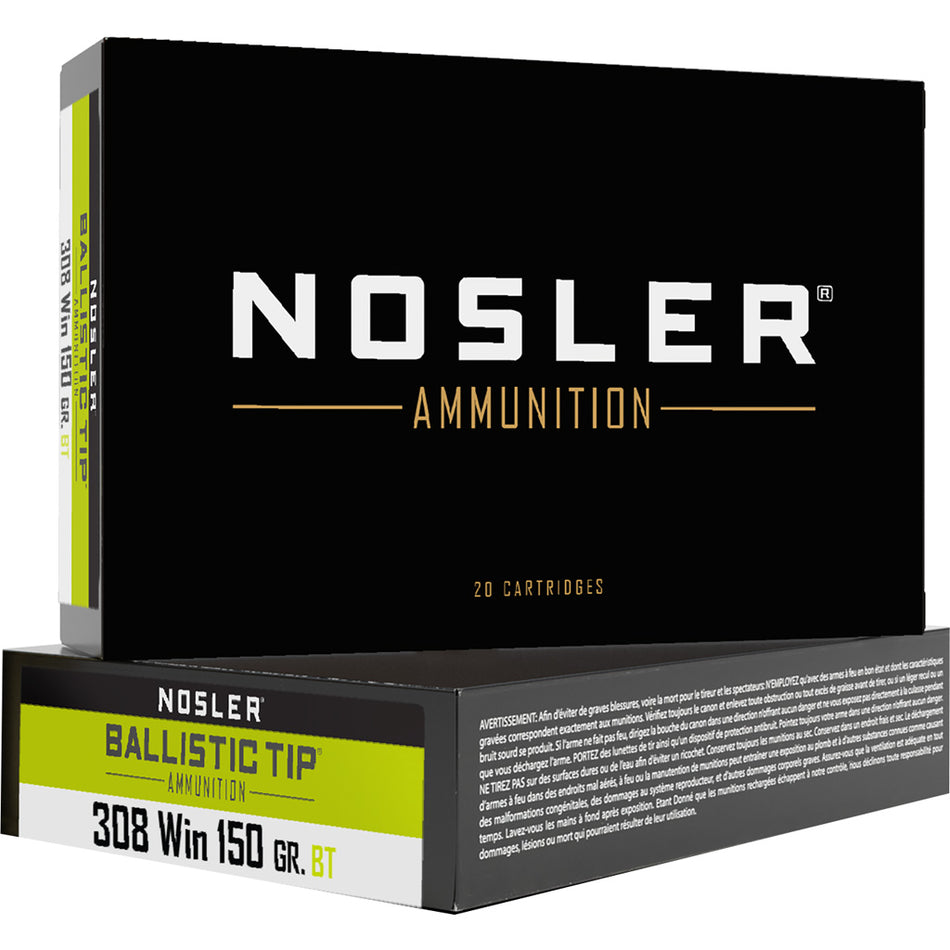 Nosler Ballistic Tip Spitzer Ballistic Tip Varmint 150 Grain .308 Win / 7.62x51mm 2800 fps
