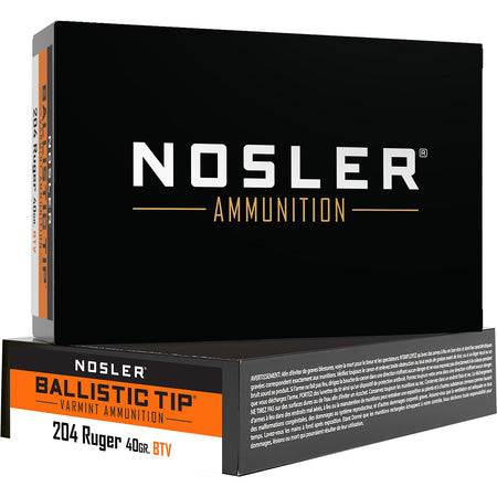 Nosler Varmint Ballistic Tip SP 40 Grain .204 Ruger