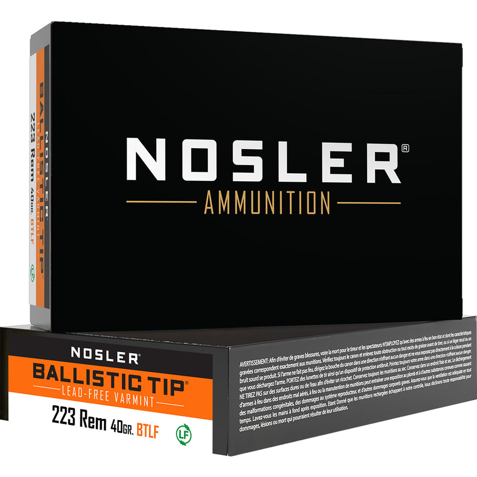 Nosler Varmint Ballistic Tip Lead Free Ballistic Tip 40 Grain .223 Remington