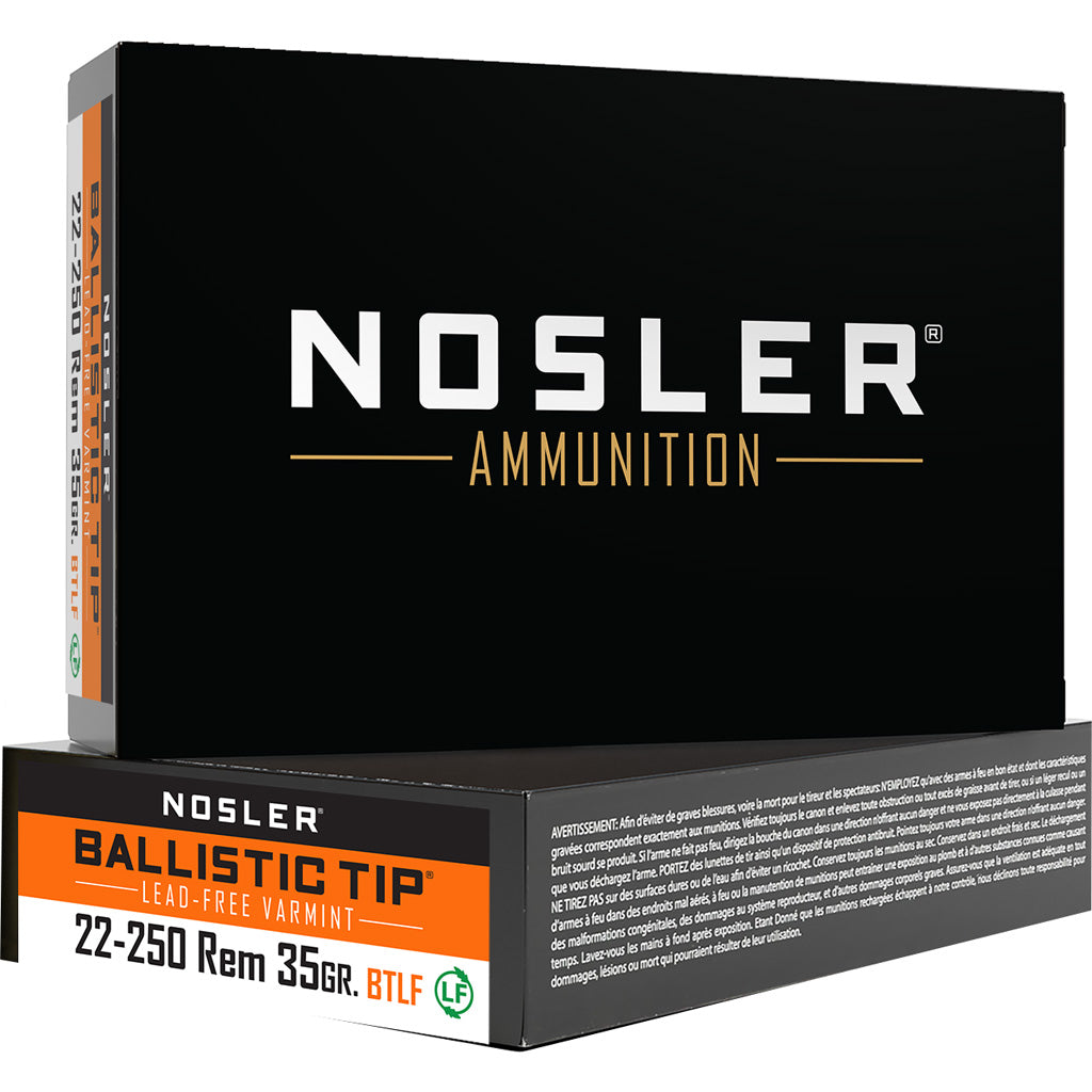 Nosler Varmint Ballistic Tip .22-250 Remington 35 grain Lead Free Ballistic Tip ammunition