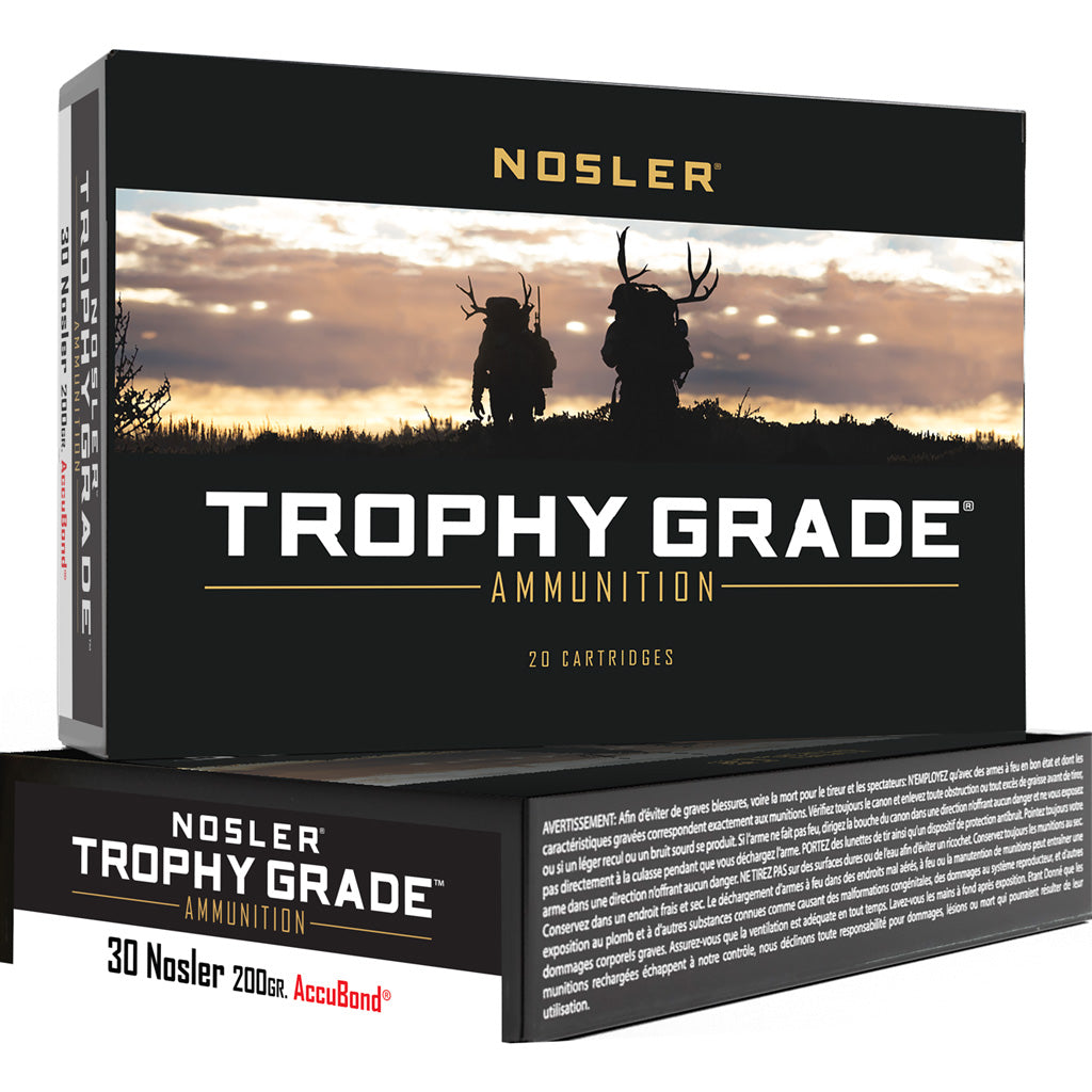 Nosler Trophy Grade AccuBond 200 Grain .30 Nosler