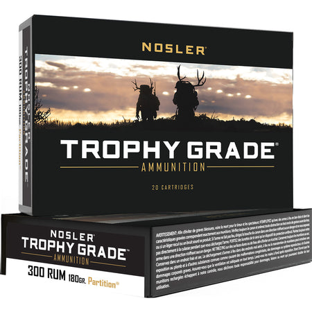 Nosler .300 RUM 60066 Trophy Grade Partition 180 Grain