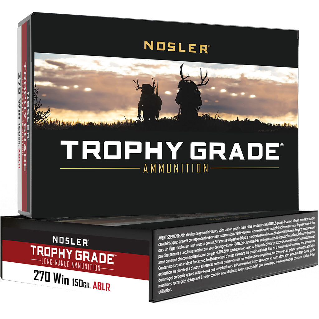 Nosler Trophy Grade Nosler Spitzer AccuBond Long Range 150 Grain .270 Winchester 2850 fps