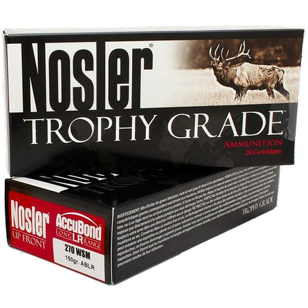 Nosler Trophy Grade Nosler Spitzer AccuBond Long Range 150 Grain .270 WSM 3050 fps