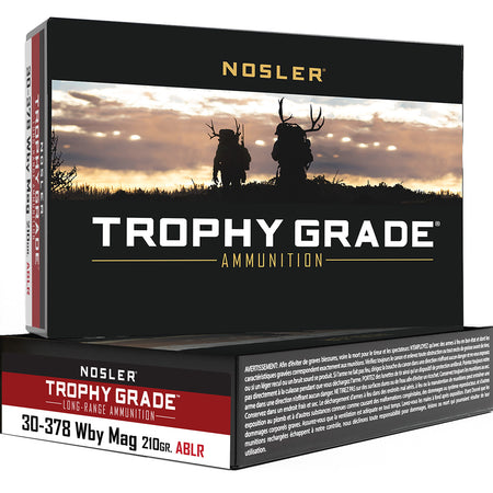 Nosler Trophy Grade Nosler Spitzer AccuBond Long Range 210 Grain .30-378 Weatherby Mag 3040 fps