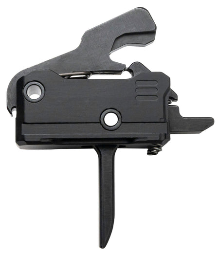 Rise Armament RA-140 Flat Super Sporting Single-Stage Trigger Black Hardcoat 3.50 lbs for AR Rifles Right Hand