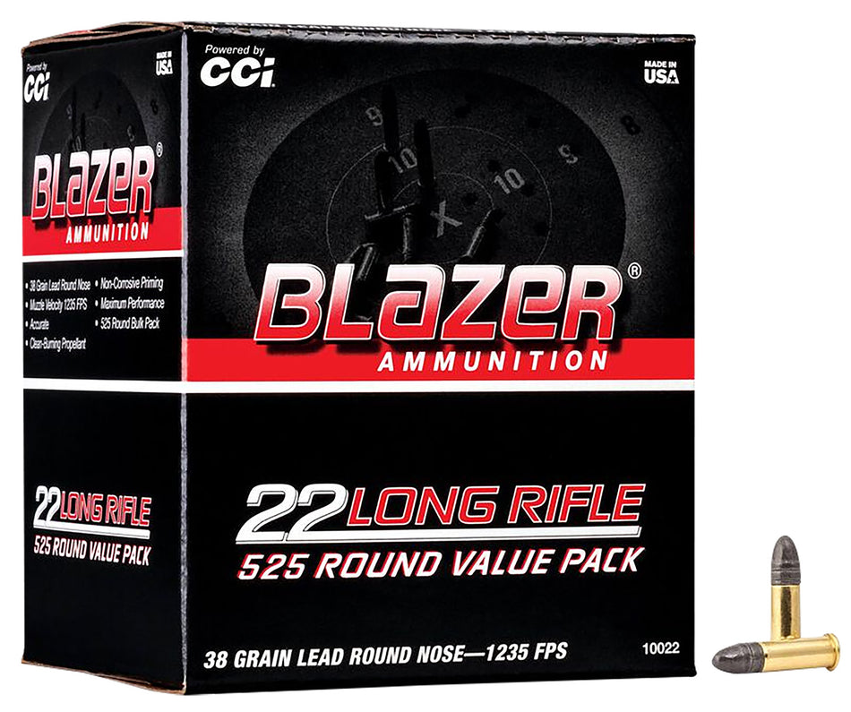 Blazer  Lead Round Nose 38 Grain .22 Long Rifle 1235 fps