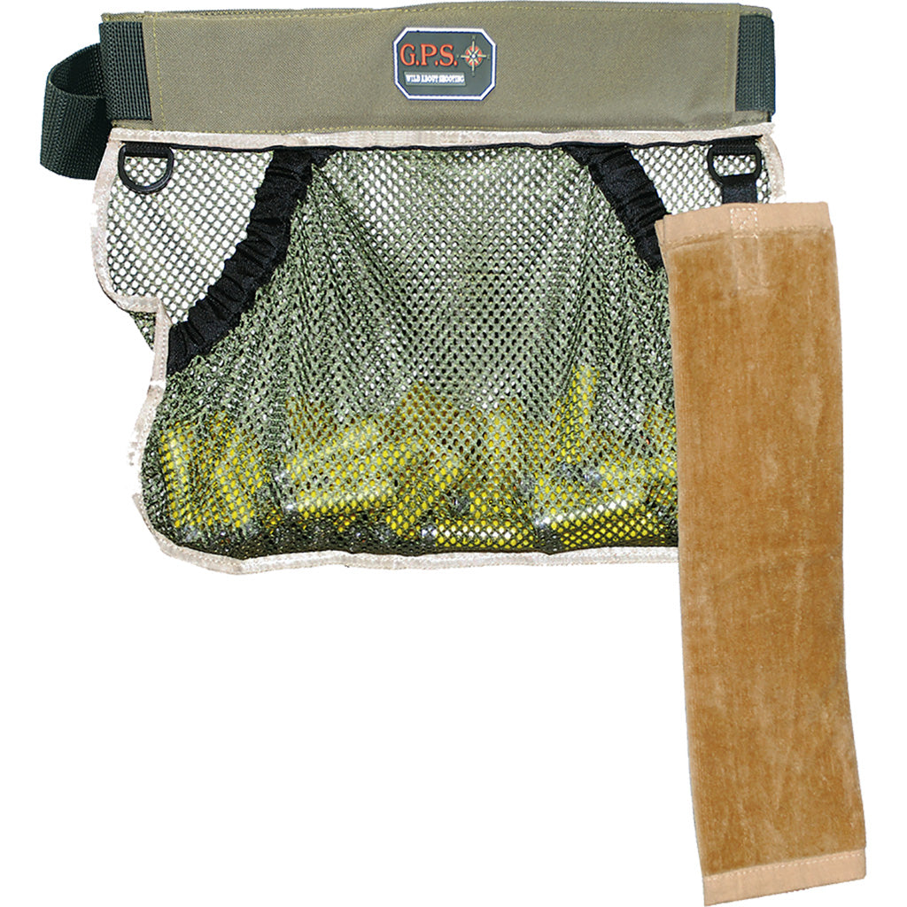 GPS Sporting Clays Mesh Shooting Half Vest Olive with Included Belt