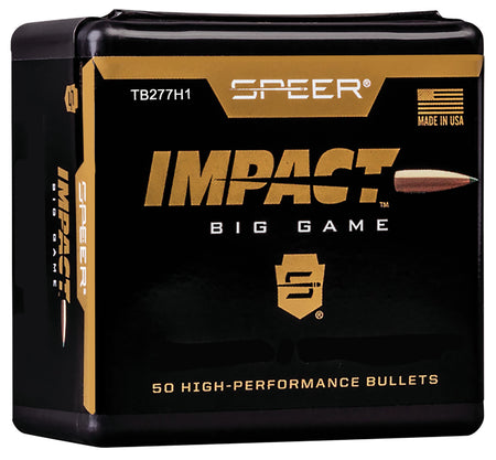 Speer TB277H1 Impact 277Cal 150gr Tipped Plated Reloading Bullets 50/Box