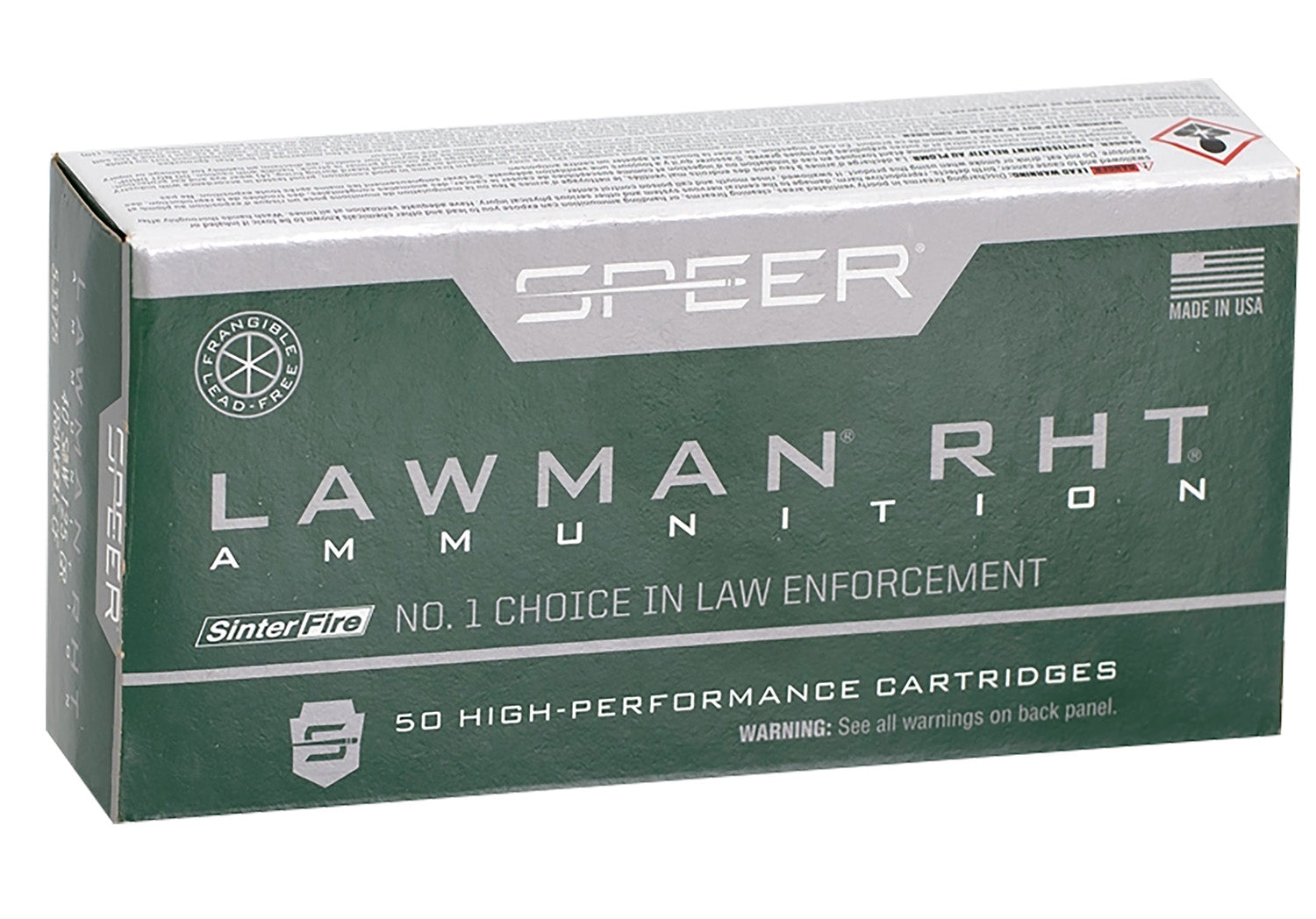 Speer Lawman Training RHT SinterFire Frangible 125 Grain .40 S&W 900 fps