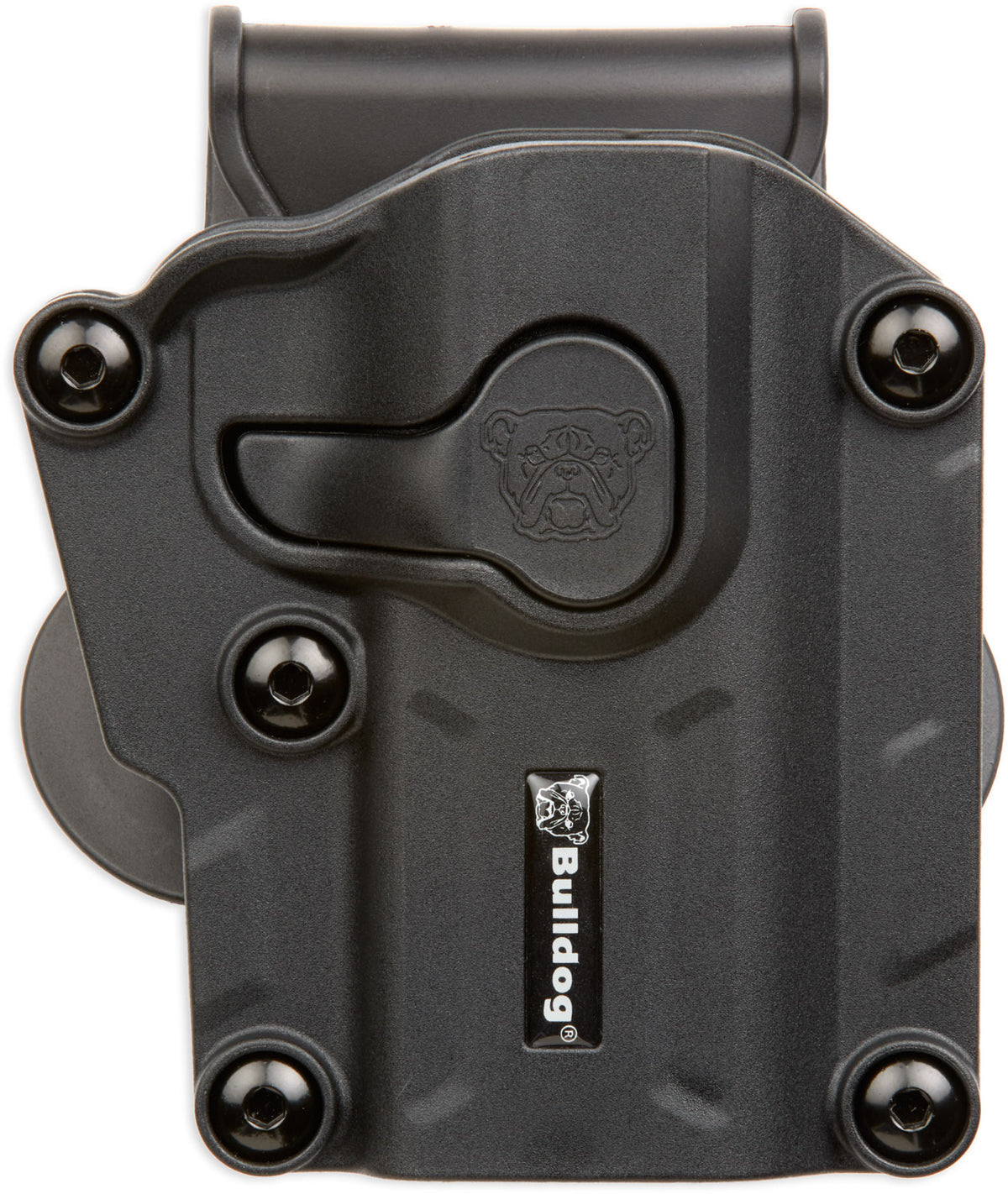 Bulldog MX001 Outside The Waistband Multi-Fit Paddle Holster Black Polymer for Sig P320 S&W M&P Right Hand