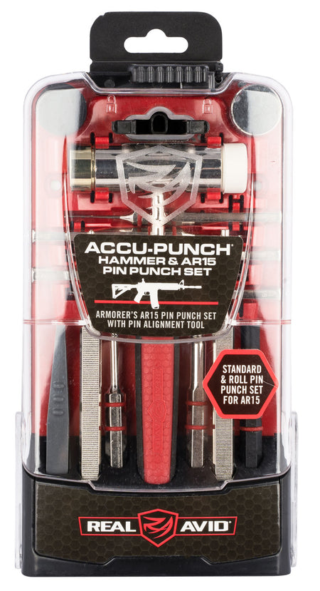 Real Avid AVHPSAR AR-15 Gunsmithing Pin Punch Set with Alignment Tool