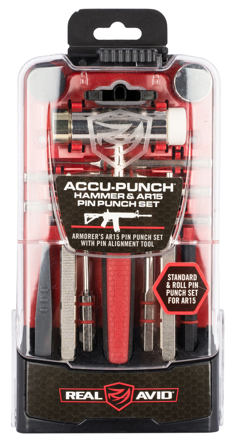 Real Avid AVHPSAR AR-15 Gunsmithing Pin Punch Set with Alignment Tool