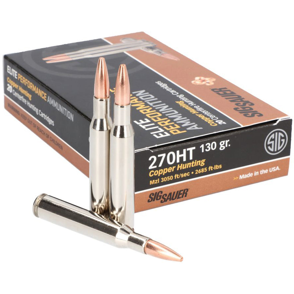 Sig Sauer Elite .270 Winchester 120 grain Copper Solid ammunition