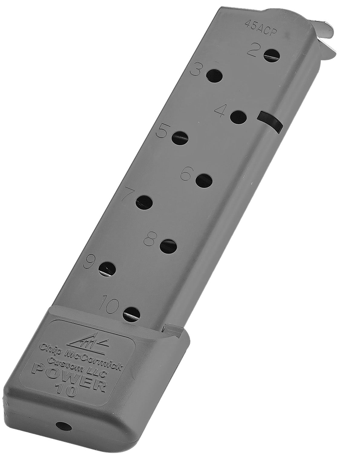 CMC Products 16150C 1911 Government Power Mag 10-Round .45 ACP Black Stainless Steel Magazine