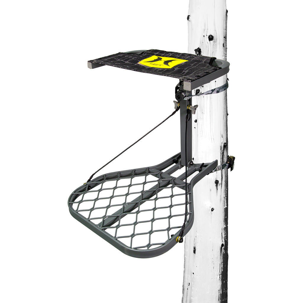 Hawk Rival Micro Treestand with Safety Harness and Ratchet Straps