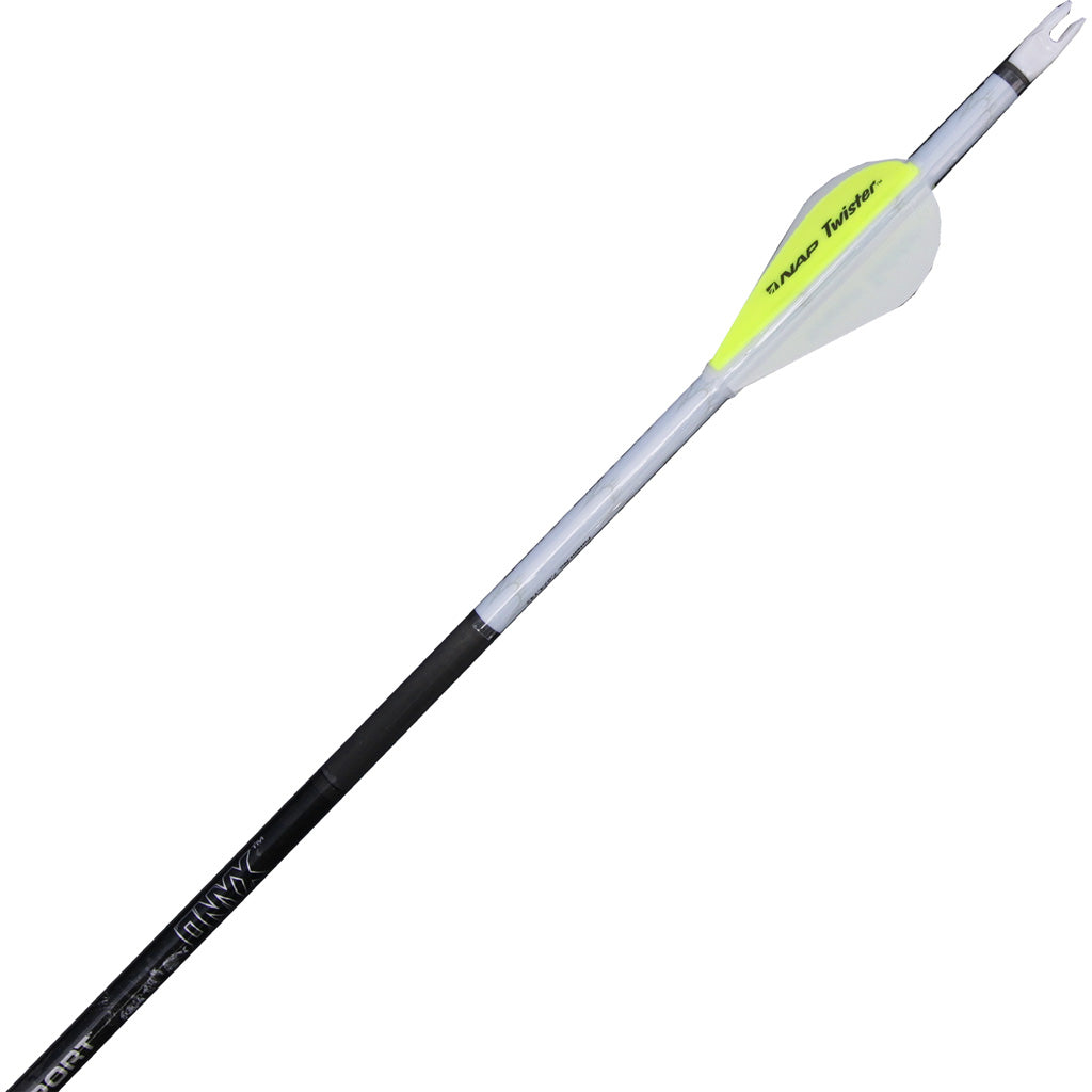NAP Quikfletch Twister Fletch White Yellow 2 in. 6 Pack