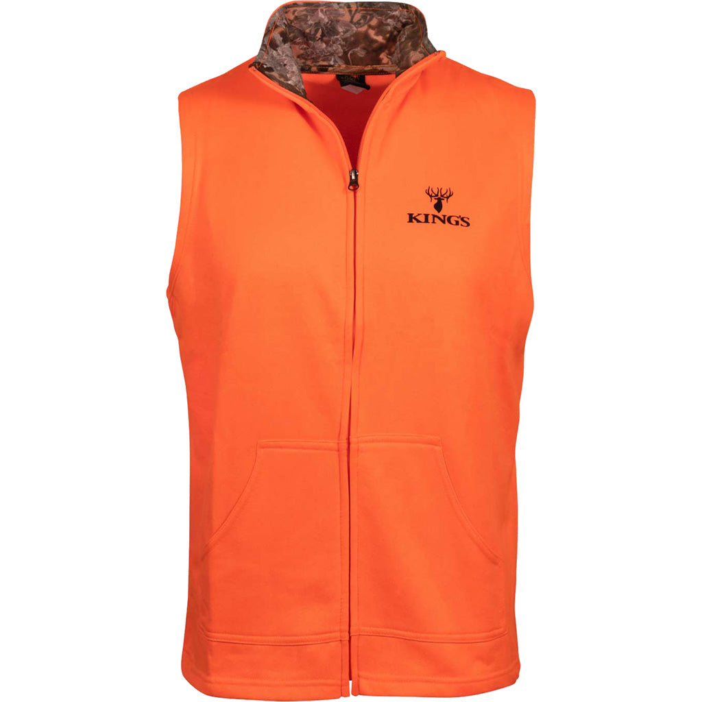 Kings Performance Poly Full Zip Vest Blaze 2XL