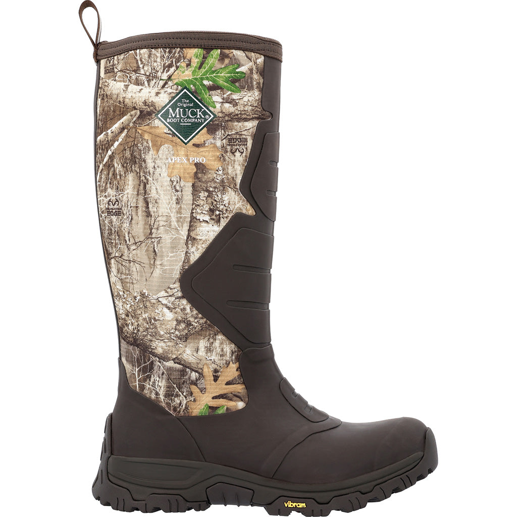 Muck Apex Pro 16 Boot Realtree Edge Bark - Men's Size 8
